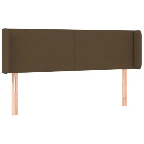LED uzglavlje tamnosmeđe 147x16x78/88 cm od tkanine - Tamno smeđa 147 x 16 x 78/88 cm Cijena