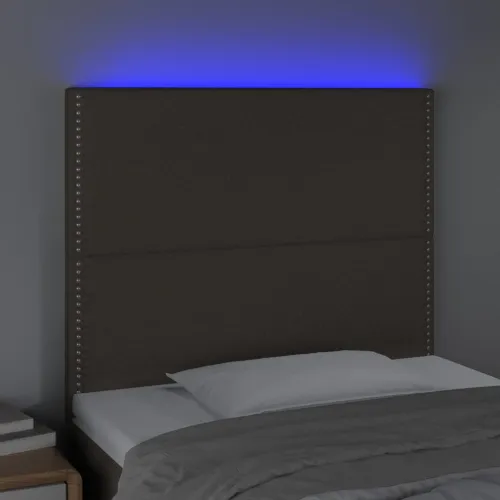 LED uzglavlje smeđesivo 90x5x118/128 cm od tkanine - Sivo-smeđa 90 x 5 x 118/128 cm Cijena