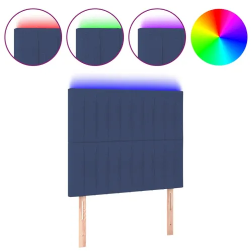 LED uzglavlje plavo 100x5x118/128 cm od tkanine - Plava 100 x 5 x 118/128 cm Cijena