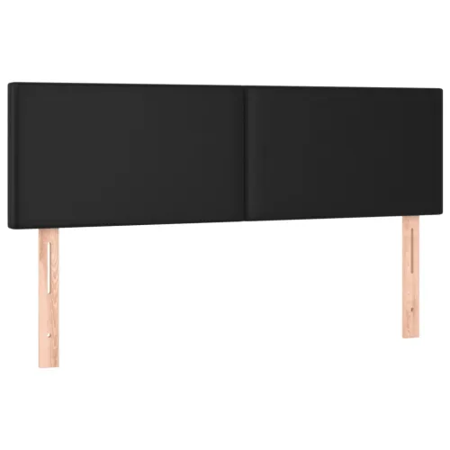 LED uzglavlje crno 144 x 5 x 78/88 cm od umjetne kože - Crna 144 x 5 x 78/88 cm Cijena