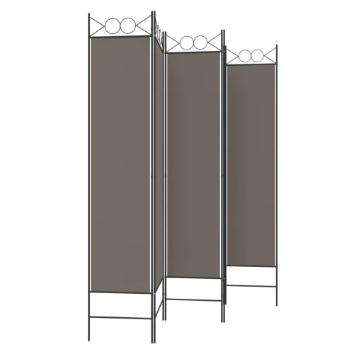 Paravan - Sobna pregrada s 5 panela antracit 200 x 200 cm od tkanine - Antracit 200 x 200 cm Cijena