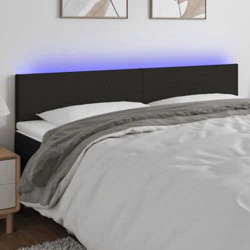 LED uzglavlje crno 180x5x78/88 cm od tkanine - Crna 180 x 5 x 78/88 cm Cijena