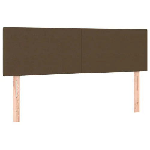 LED uzglavlje tamnosmeđe 144x5x78/88 cm od tkanine - Tamno smeđa 144 x 5 x 78/88 cm Cijena