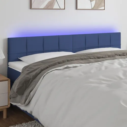 LED uzglavlje plavo 180x5x78/88 cm od tkanine - Plava 180 x 5 x 78/88 cm Cijena