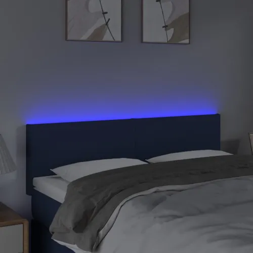 LED uzglavlje plavo 144x5x78/88 cm od tkanine - Plava 144 x 5 x 78/88 cm Cijena