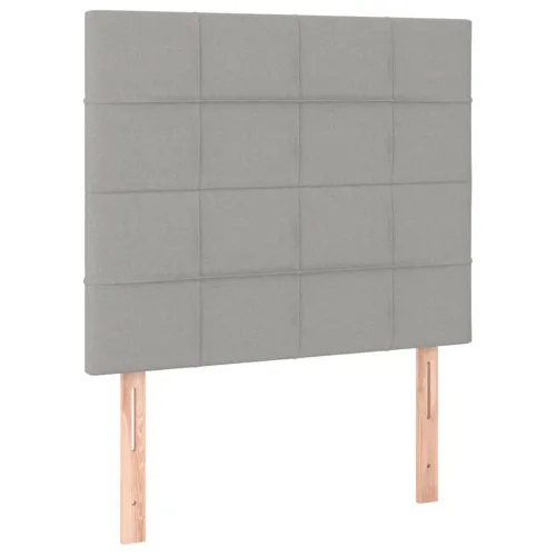 LED uzglavlje svjetlosivo 90x5x118/128 cm od tkanine - Svjetlosiva 90 x 5 x 118/128 cm Cijena