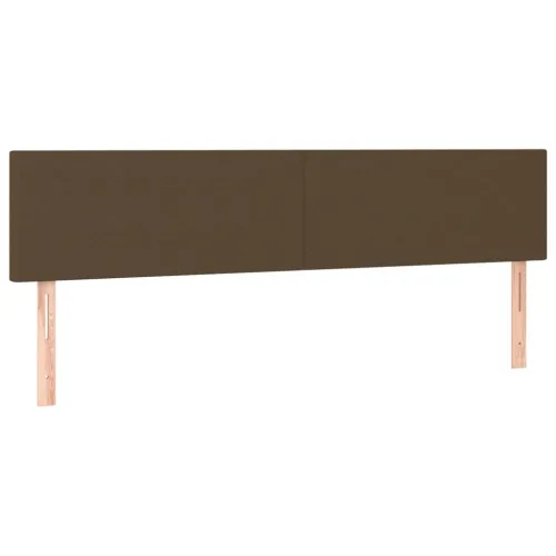 LED uzglavlje tamnosmeđe 200x5x78/88 cm od tkanine - Tamno smeđa 200 x 5 x 78/88 cm Cijena