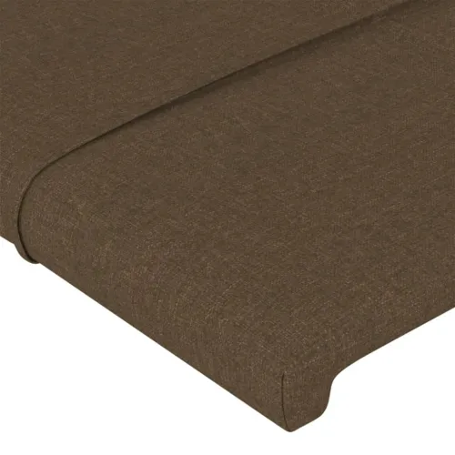 LED uzglavlje tamnosmeđe 180x5x118/128 cm od tkanine - Tamno smeđa 180 x 5 x 118/128 cm 1 Tamno smeđa Cijena
