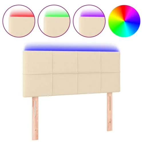 LED uzglavlje krem 90x5x78/88 cm od tkanine - Krema 90 x 5 x 78/88 cm Cijena