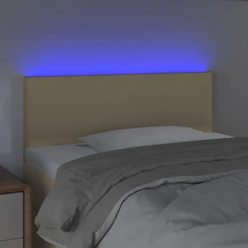 LED uzglavlje krem 80 x 5 x 78/88 cm od tkanine - Krema 80 x 5 x 78/88 cm Cijena