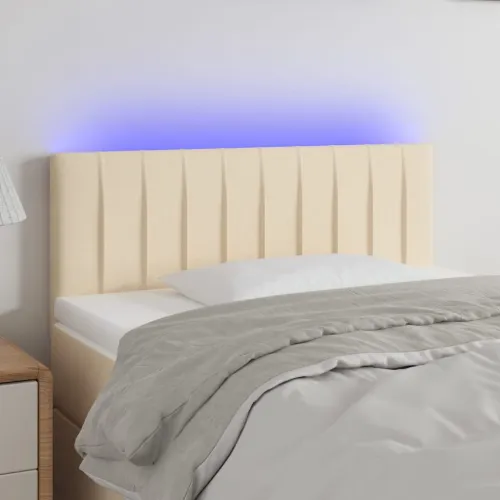 LED uzglavlje krem 80 x 5 x 78/88 cm od tkanine - Krema 80 x 5 x 78/88 cm Cijena