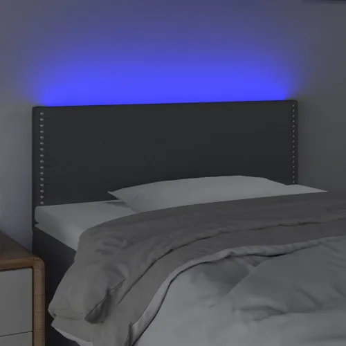 LED uzglavlje tamnosivo 80 x 5 x 78/88 cm od tkanine - Tamno siva 80 x 5 x 78/88 cm Cijena