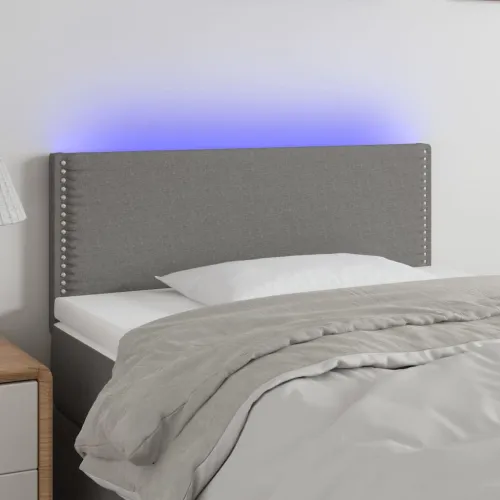 LED uzglavlje tamnosivo 80 x 5 x 78/88 cm od tkanine - Tamno siva 80 x 5 x 78/88 cm Cijena