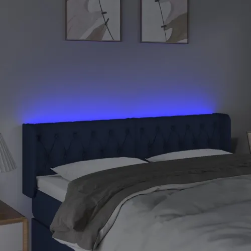LED uzglavlje plavo 147x16x78/88 cm od tkanine - Plava 147 x 16 x 78/88 cm Cijena