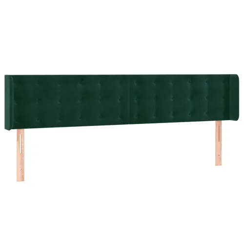 LED uzglavlje tamnozeleno 203x16x78/88 cm baršunasto - Tamnozelena 203 x 16 x 78/88 cm Cijena