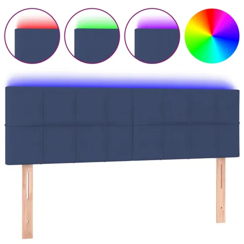 LED uzglavlje plavo 144x5x78/88 cm od tkanine - Plava 144 x 5 x 78/88 cm Cijena