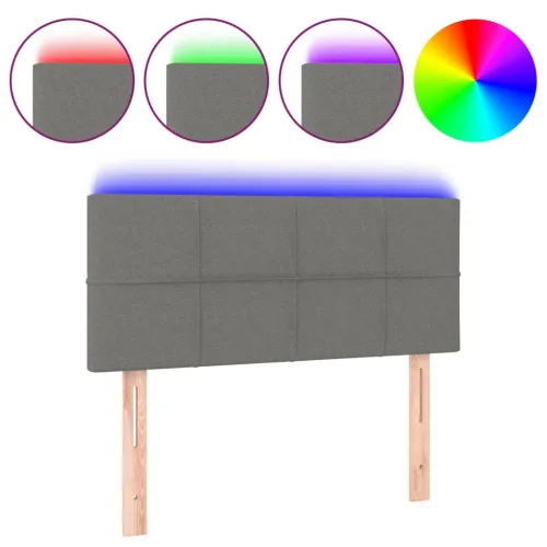 LED uzglavlje tamnosivo 100x5x78/88 cm od tkanine - Tamno siva 100 x 5 x 78/88 cm Cijena