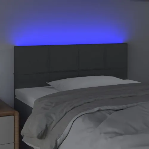 LED uzglavlje tamnosivo 100x5x78/88 cm od tkanine - Tamno siva 100 x 5 x 78/88 cm Cijena