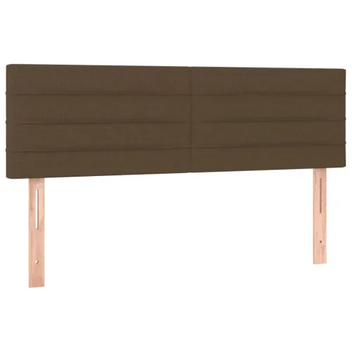 LED uzglavlje tamnosmeđe 144x5x78/88 cm od tkanine - Tamno smeđa 144 x 5 x 78/88 cm Cijena