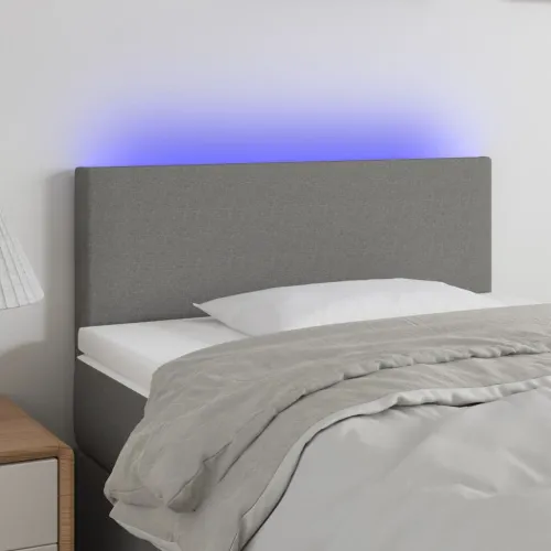 LED uzglavlje tamnosivo 80 x 5 x 78/88 cm od tkanine - Tamno siva 80 x 5 x 78/88 cm Cijena