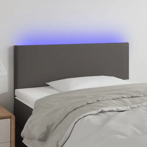 LED uzglavlje sivo 80 x 5 x 78/88 cm od umjetne kože - Siva 80 x 5 x 78/88 cm Cijena