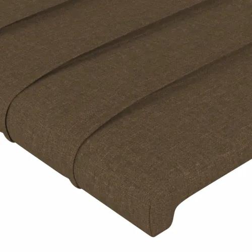 LED uzglavlje tamnosmeđe 100x5x78/88 cm od tkanine - Tamno smeđa 100 x 5 x 78/88 cm Cijena