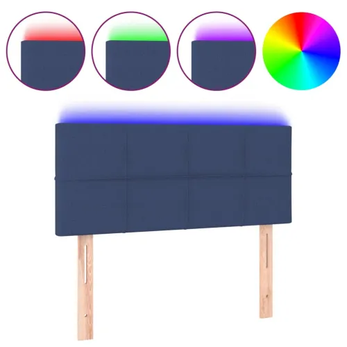 LED uzglavlje plavo 80 x 5 x 78/88 cm od tkanine - Plava 80 x 5 x 78/88 cm Cijena