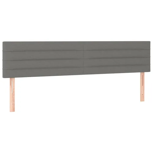 LED uzglavlje tamnosivo 200x5x78/88 cm od tkanine - Tamno siva 200 x 5 x 78/88 cm Cijena