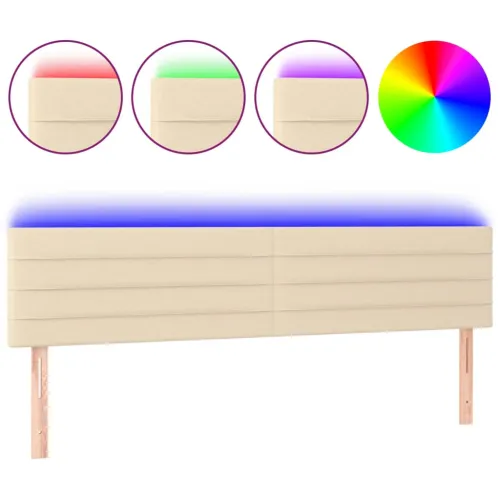 LED uzglavlje krem 180x5x78/88 cm od tkanine - Krema 180 x 5 x 78/88 cm Cijena
