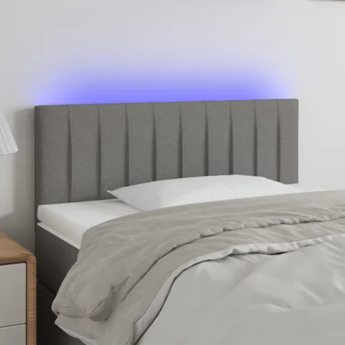 LED uzglavlje tamnosivo 80 x 5 x 78/88 cm od tkanine - Tamno siva 80 x 5 x 78/88 cm Cijena