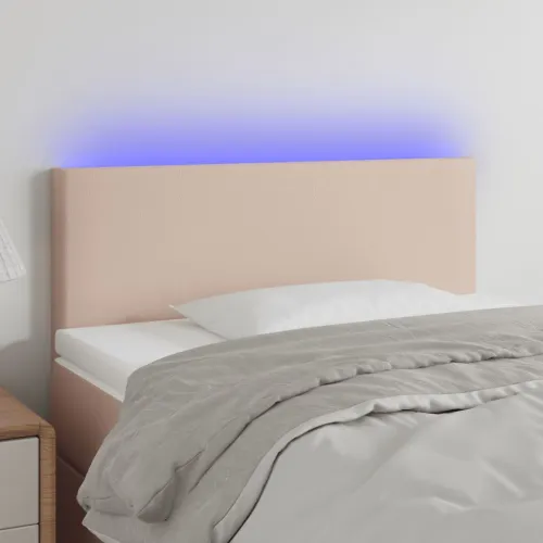 LED uzglavlje boja cappuccina 90 x 5 x 78/88 cm od umjetne kože - Boja cappuccina 90 x 5 x 78/88 cm Cijena