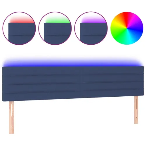 LED uzglavlje plavo 200x5x78/88 cm od tkanine - Plava 200 x 5 x 78/88 cm Cijena