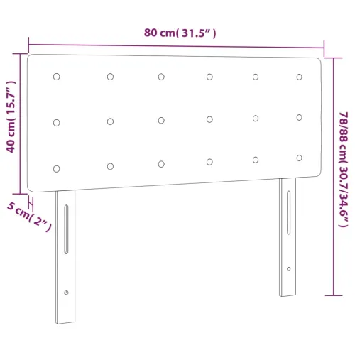 LED uzglavlje boja cappuccina 80 x 5 x 78/88 cm od umjetne kože - Boja cappuccina 80 x 5 x 78/88 cm 1 Boja cappuccina Cijena