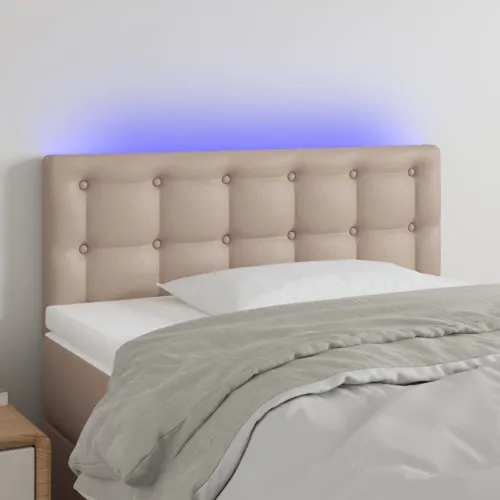 LED uzglavlje boja cappuccina 80 x 5 x 78/88 cm od umjetne kože - Boja cappuccina 80 x 5 x 78/88 cm 1 Boja cappuccina Cijena
