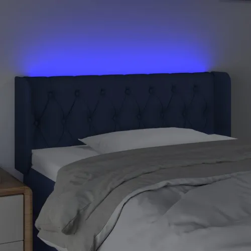 LED uzglavlje plavo 103x16x78/88 cm od tkanine - Plava 103 x 16 x 78/88 cm Cijena