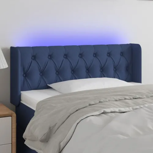 LED uzglavlje plavo 103x16x78/88 cm od tkanine - Plava 103 x 16 x 78/88 cm Cijena