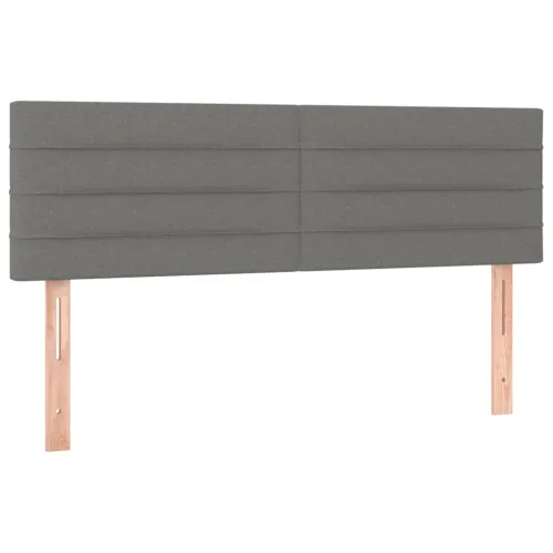 LED uzglavlje tamnosivo 144x5x78/88 cm od tkanine - Tamno siva 144 x 5 x 78/88 cm Cijena