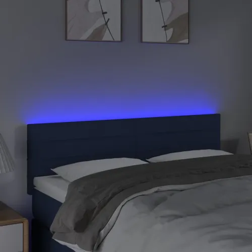 LED uzglavlje plavo 144x5x78/88 cm od tkanine - Plava 144 x 5 x 78/88 cm Cijena