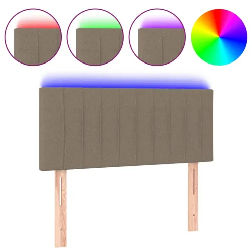 LED uzglavlje smeđesivo 100x5x78/88 cm od tkanine - Sivo-smeđa 100 x 5 x 78/88 cm Cijena