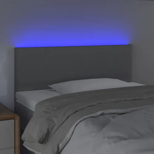 LED uzglavlje svjetlosivo 100x5x78/88 cm od tkanine - Svjetlosiva 100 x 5 x 78/88 cm Cijena