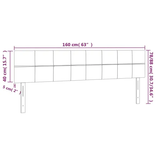 LED uzglavlje plavo 160x5x78/88 cm od tkanine - Plava 160 x 5 x 78/88 cm Cijena