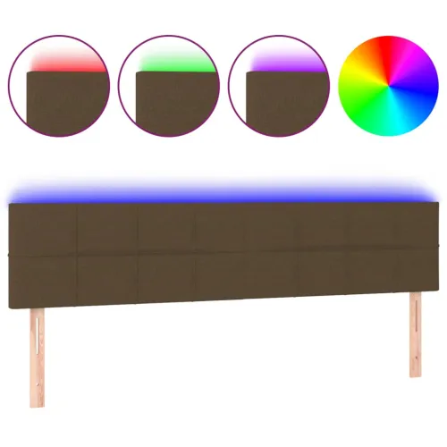 LED uzglavlje tamnosmeđe 180x5x78/88 cm od tkanine - Tamno smeđa 180 x 5 x 78/88 cm 1 Tamno smeđa Cijena