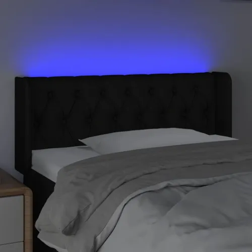 LED uzglavlje crno 93x16x78/88 cm od tkanine - Crna 93 x 16 x 78/88 cm Cijena