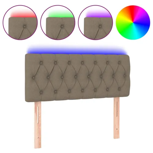 LED uzglavlje smeđesivo 100 x 7 x 78/88 cm od tkanine - Sivo-smeđa 100 x 7 x 78/88 cm Cijena