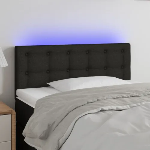 LED uzglavlje crno 90x5x78/88 cm od tkanine - Crna 90 x 5 x 78/88 cm Cijena