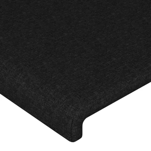 LED uzglavlje crno 180x5x118/128 cm od tkanine - Crna 180 x 5 x 118/128 cm Cijena