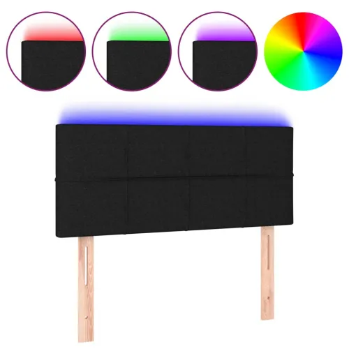 LED uzglavlje crno 90x5x78/88 cm od tkanine - Crna 90 x 5 x 78/88 cm Cijena