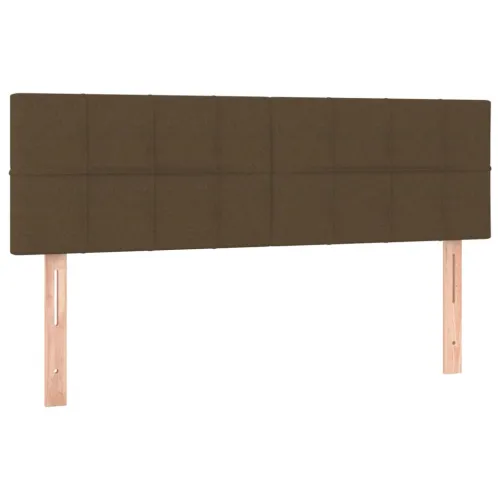 LED uzglavlje tamnosmeđe 144x5x78/88 cm od tkanine - Tamno smeđa 144 x 5 x 78/88 cm Cijena
