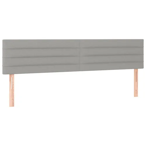 LED uzglavlje svjetlosivo 200x5x78/88 cm od tkanine - Svjetlosiva 200 x 5 x 78/88 cm Cijena