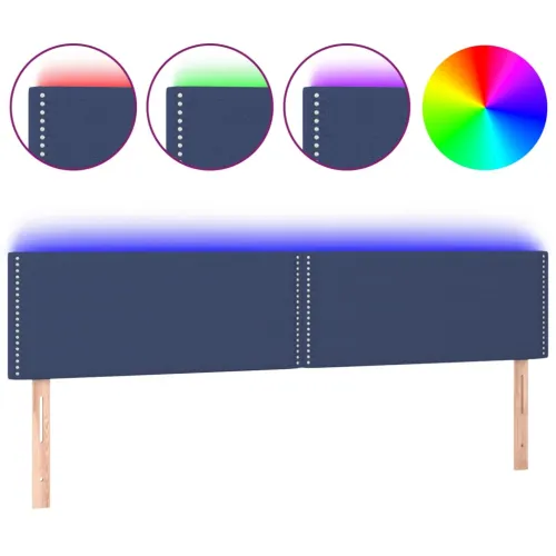 LED uzglavlje plavo 200x5x78/88 cm od tkanine - Plava 200 x 5 x 78/88 cm Cijena